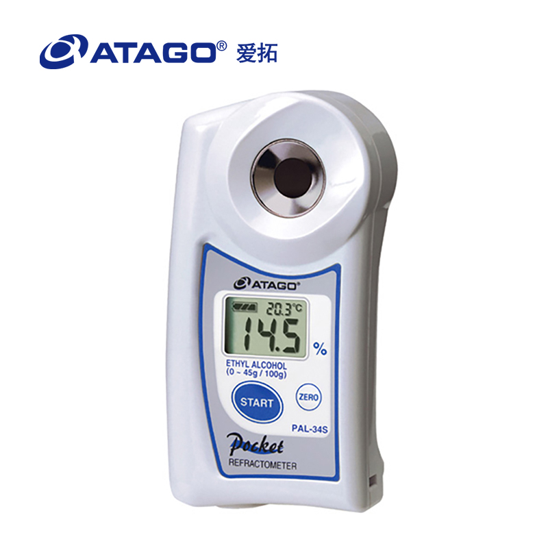 ATAGO（愛拓）便攜式數(shù)顯乙醇/酒精濃度計(jì) PAL-34S